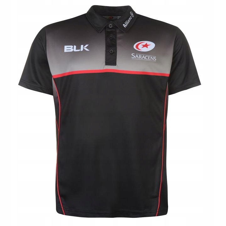 A4168 BLK Saracens KOSZULKA POLO męska M