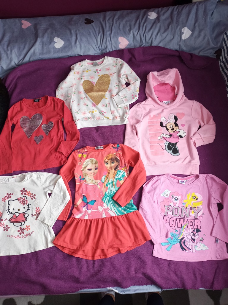 Bluza Minnie, tunika ELSA, koszulka na 104/110