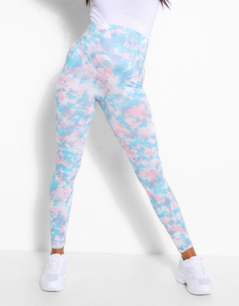 10L134 BOOHOO__NX5 LEGGINSY CIĄŻOWE TIE DYE__L