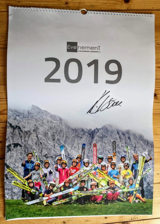 Kalendarz na rok 2019 z autografem KAMILA STOCHA