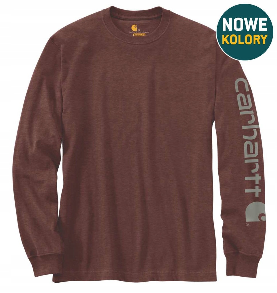 CARHARTT KOSZULKA LONG SLEEVE BORDOWA XXL