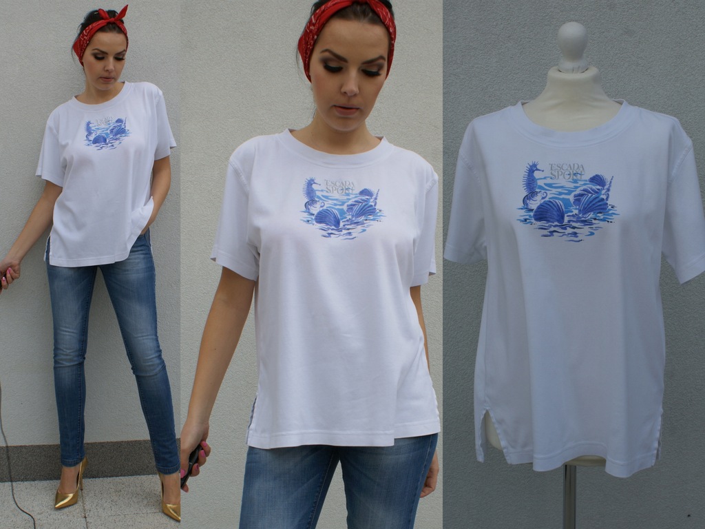 T-shirt bluzka Escada Vintage 38/40
