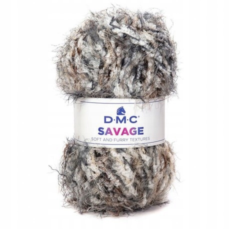 Włóczka DMC SAVAGE miękka włochata 50g 400