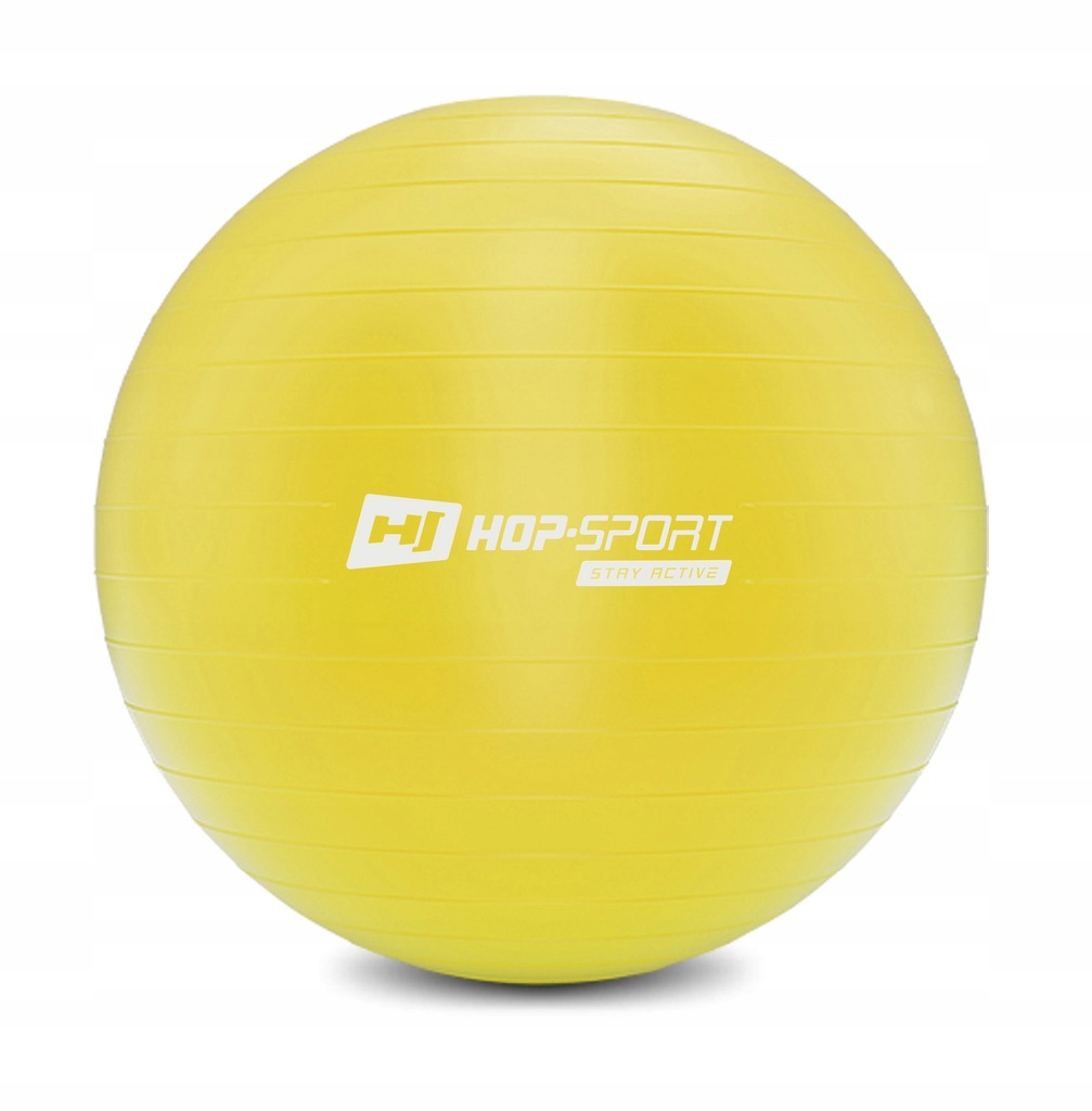 Piłka fitness 65cm żółta + pompka GRATIS