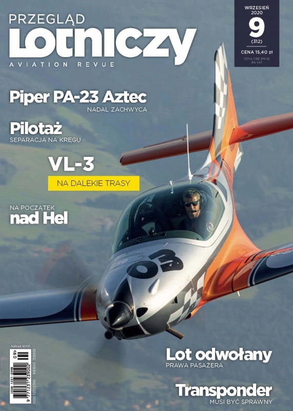 9/2020 PRZEGLĄD LOTNICZY PIPER PA-23 AZTEC PILOTAŻ