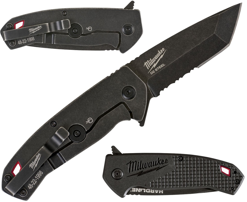 MILWAUKEE 48221998 NÓŻ SKŁADANY HARDLINE D2 STEEL