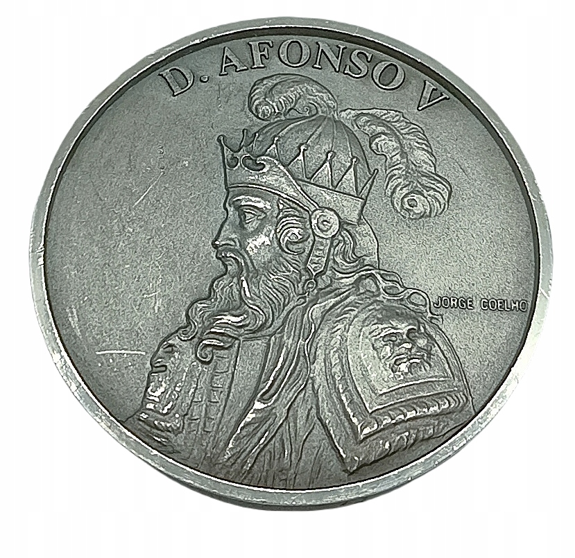 Srebrna medal Królowie Portugalii: D. Afonso V