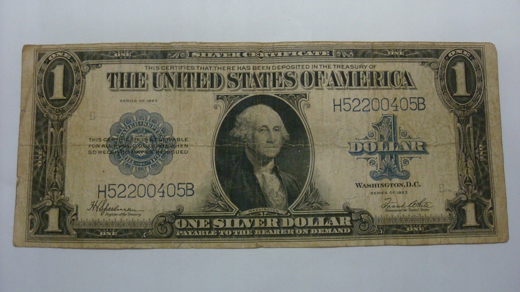 Banknot - USA 1 dolar 1923 seria H stan 4