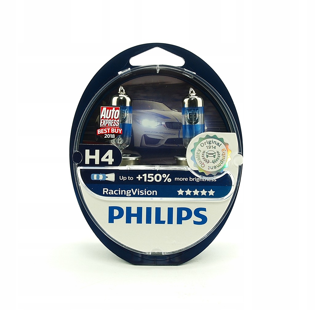 Купить Лампа PHILIPS H4 Racing Vision +150% 2 шт.: отзывы, фото, характеристики в интерне-магазине Aredi.ru
