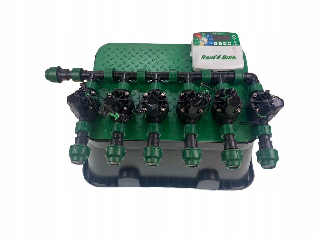 SKRZYNKA 6 elektrozaworów Rain Bird + sterownik