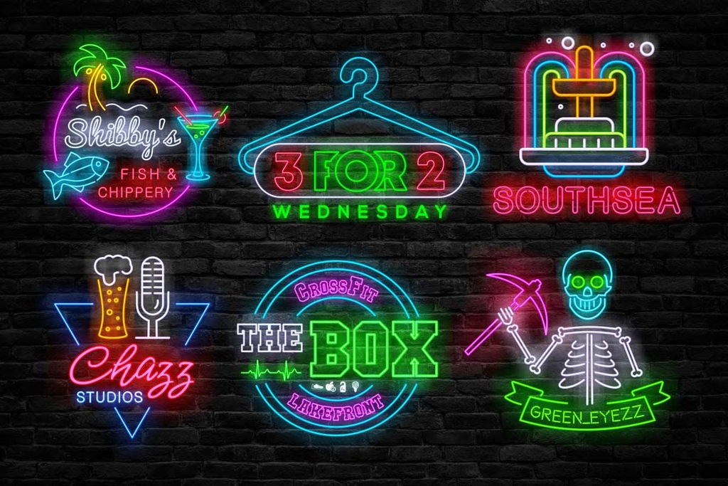 NEONOWE LOGO I PROJEKT LOGO I LOGOTYP