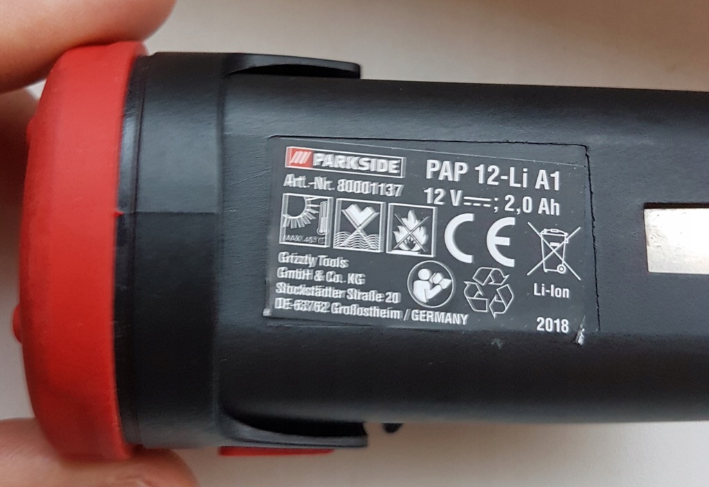 PARKSIDE Akumulator 12V, PAP 12 A1/A2 Oryginał now - 7762027702