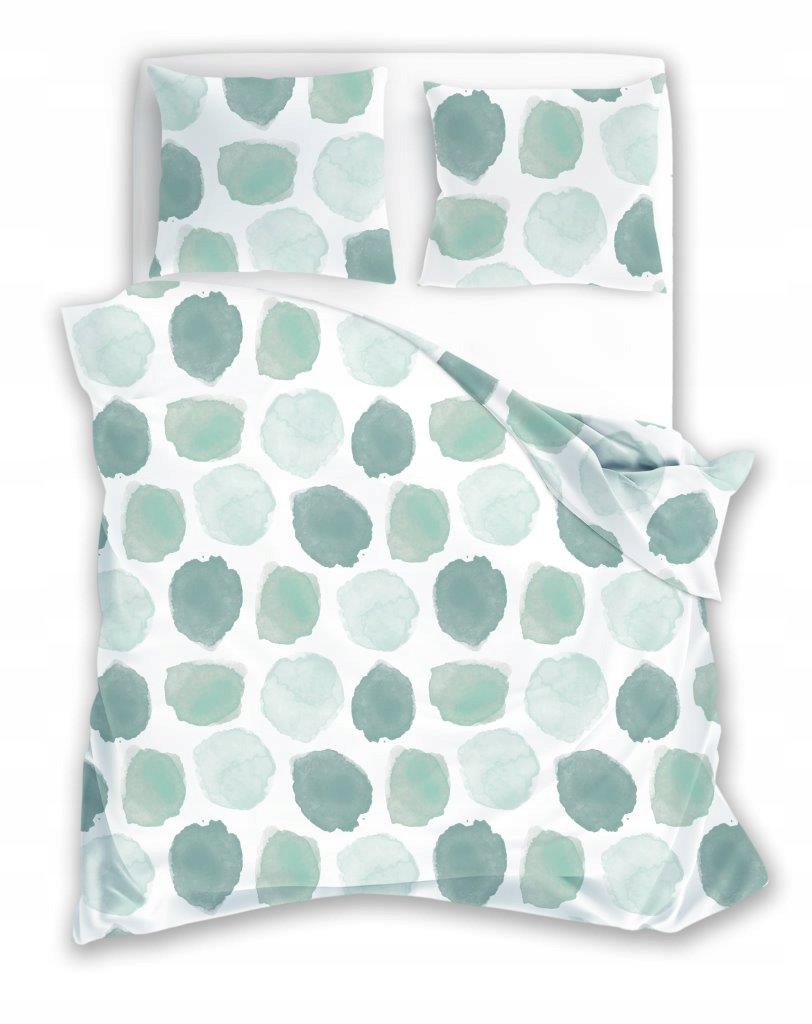 Komplet pościeli 220x200 cm zielona mikrofibra