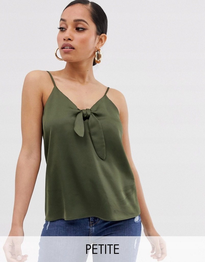 RIVER ISLAND PETITE TOP NA RAMIĄCZKACH M