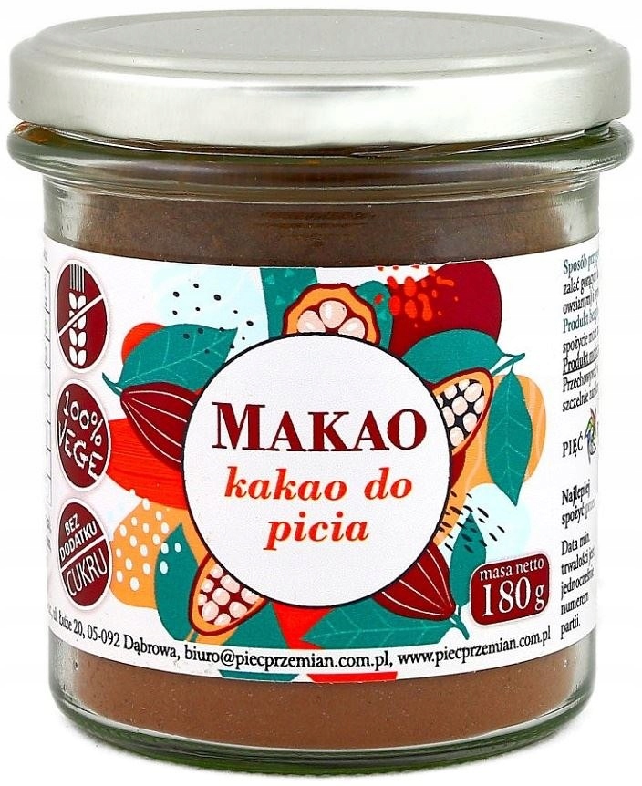 KAKAO DO PICIA (MAKAO) BEZ DODATKU CUKRÓW BEZGLUTE