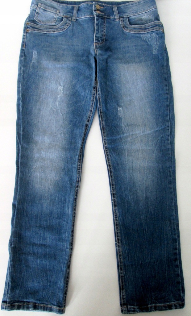 Spodnie jeansy przecierane John Baner Bonprix r.44