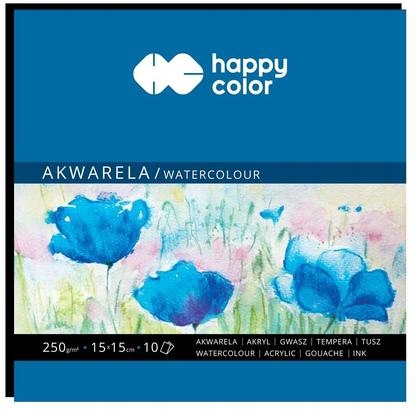 Blok akwarelowy Art 15x15cm/10K 250g HAPPY COLOR /GDD