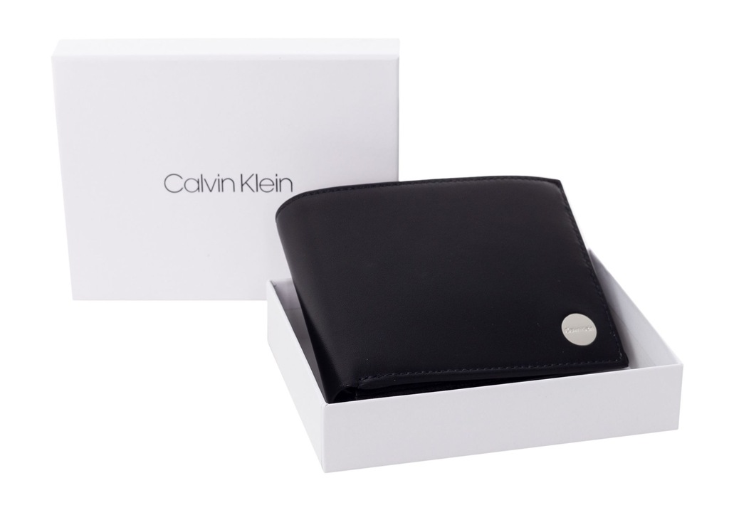 CALVIN KLEIN PORTFEL MĘSKI POP-WORK 5CC COIN BLACK