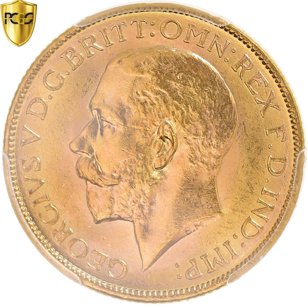 Moneta, Australia, George V, Sovereign, 1915, Melb