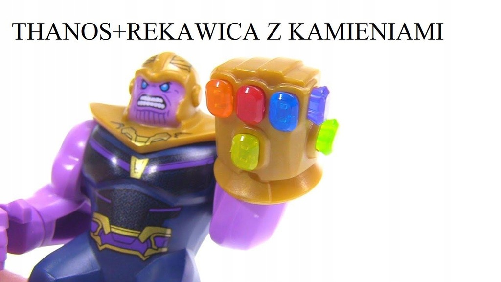 LEGO 76107 sama figurka Thanos+kompletna rekawica