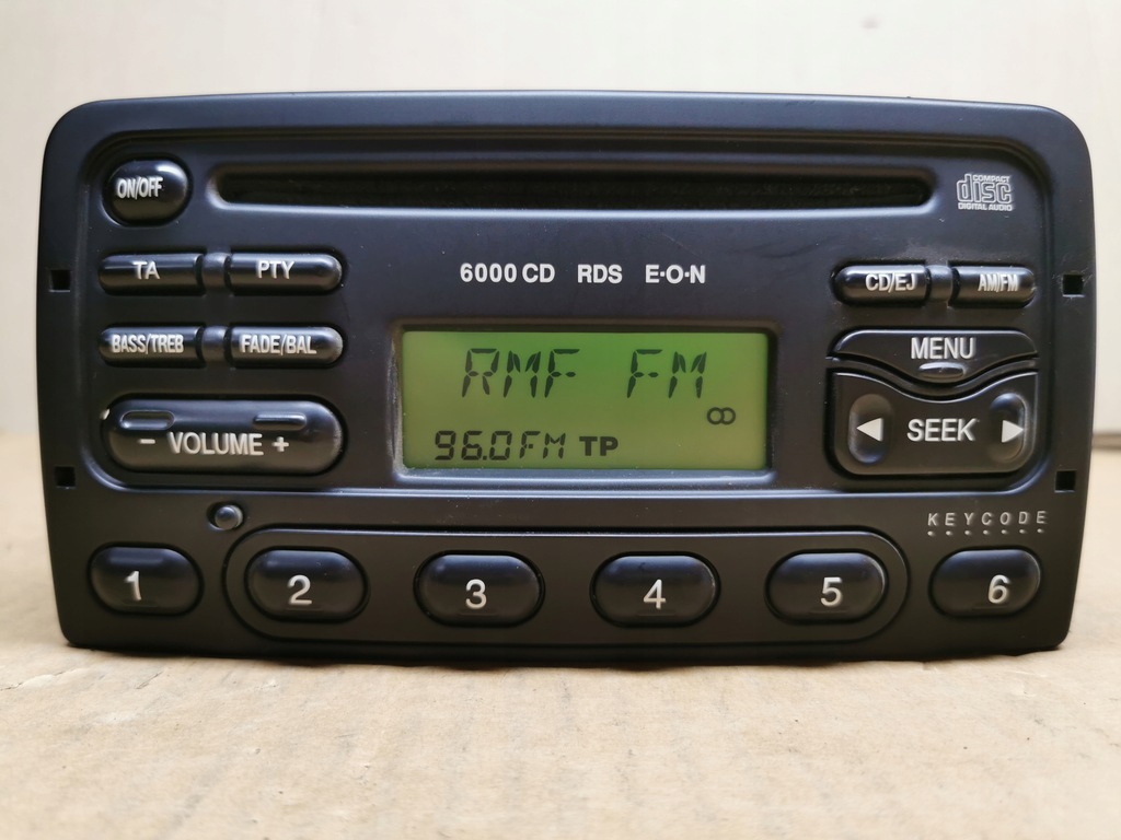 RADIO FORD 6000 CD 6000CD RDS EON KOD! - 11099299990 - oficjalne