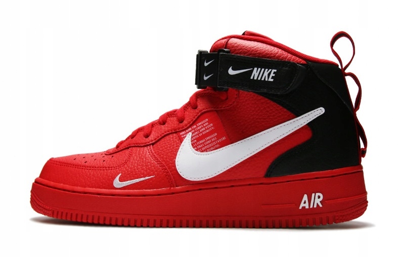 NIKE AIR FORCE 1 MID '07 LV8 RED 804609-605, r.44 - 7708681717 - oficjalne  archiwum Allegro