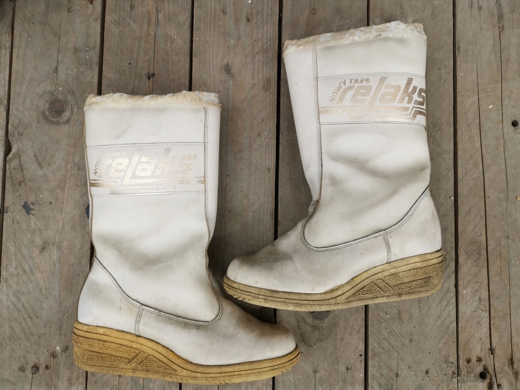 BUTY BIAŁE I CZARNE RELAKS 2 PARY PRL