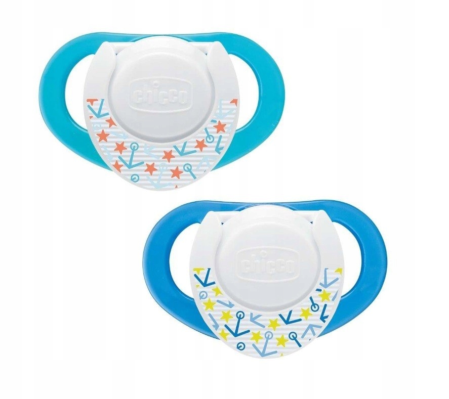 Chicco Physio Compact Niebieski-6-12m Silikonowy s