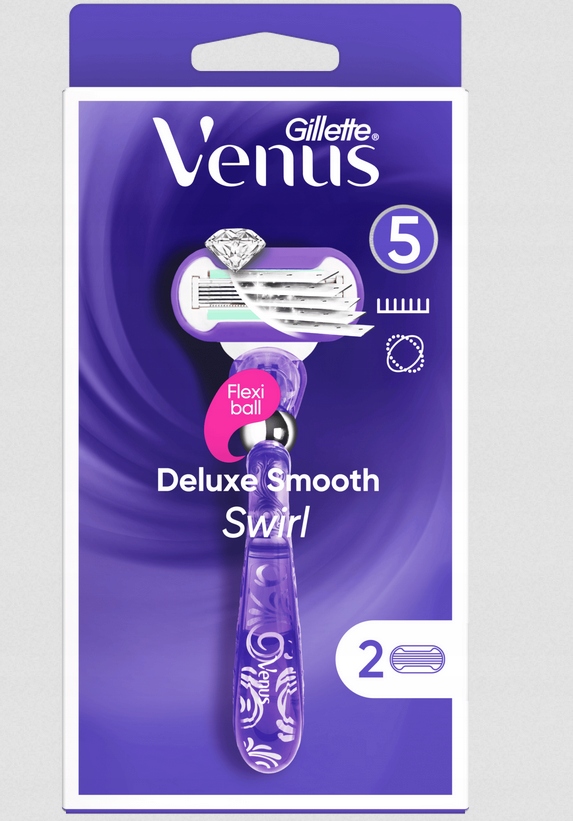 GILLETTE VENUS DELUXE RĄCZKA + 2 WKŁADY JX262