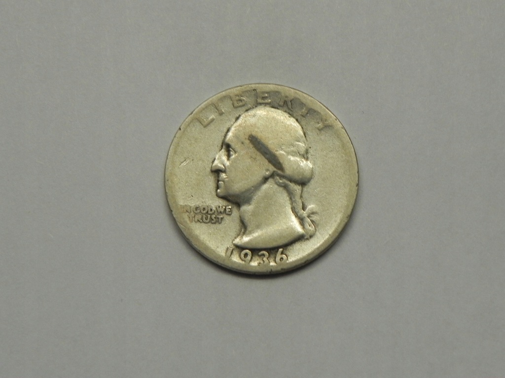 35938/ 25 CENTS 1936 USA Ag