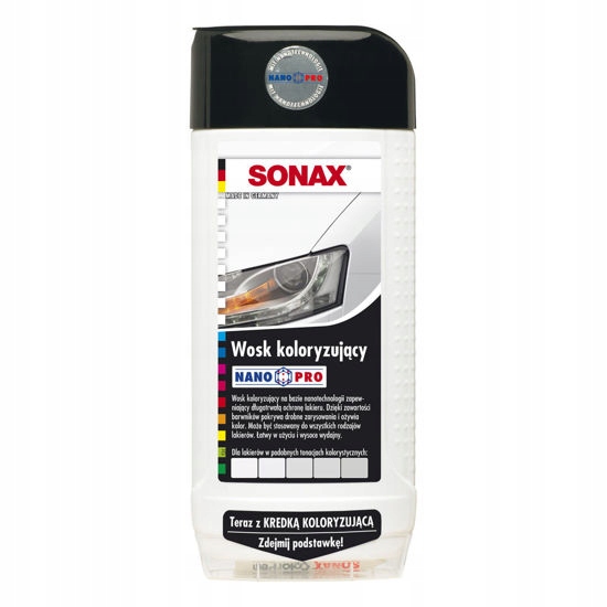 Sonax Nano wosk koloryzujący z kredką Biały 500ml