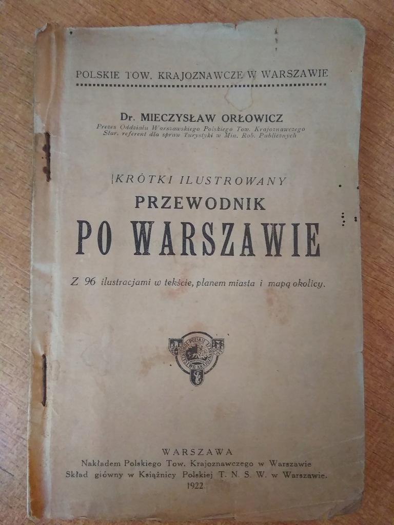 Przewodnik po Warszawie - Orłowicz 1922 r.