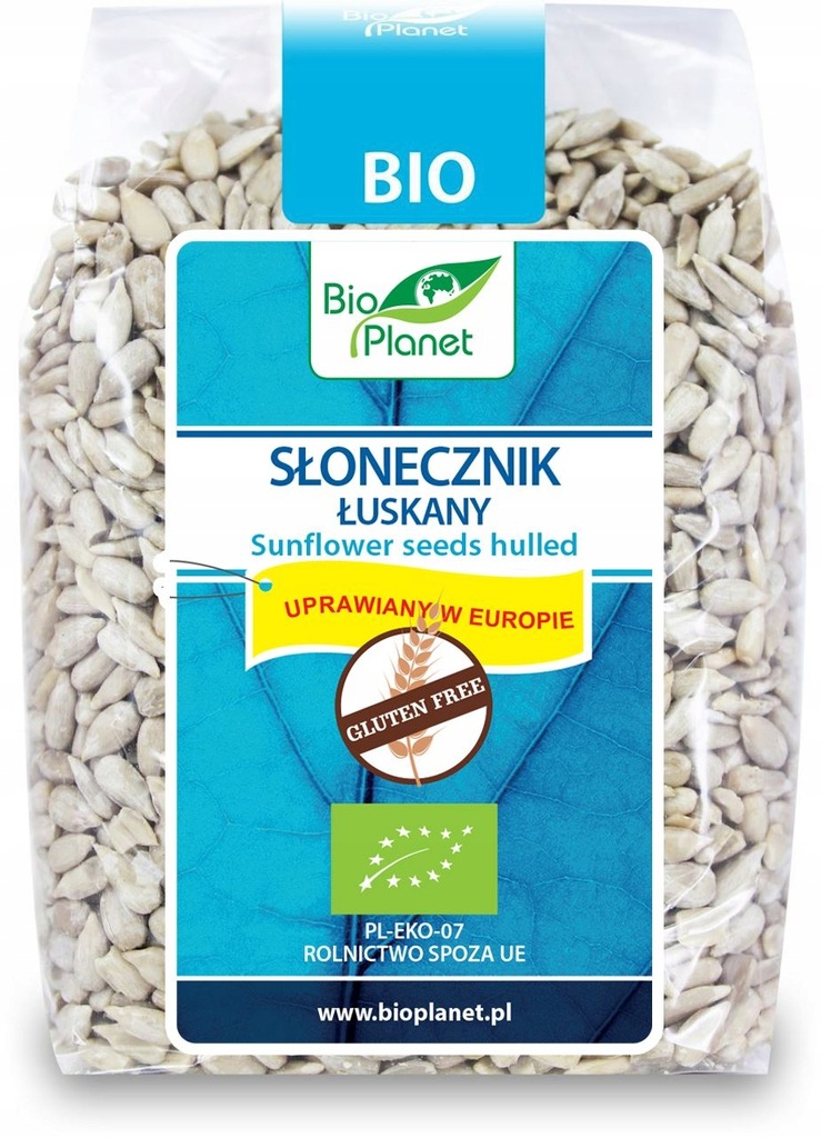 SŁONECZNIK ŁUSKANY BEZGLUTENOWY BIO 250g BIO PLANE