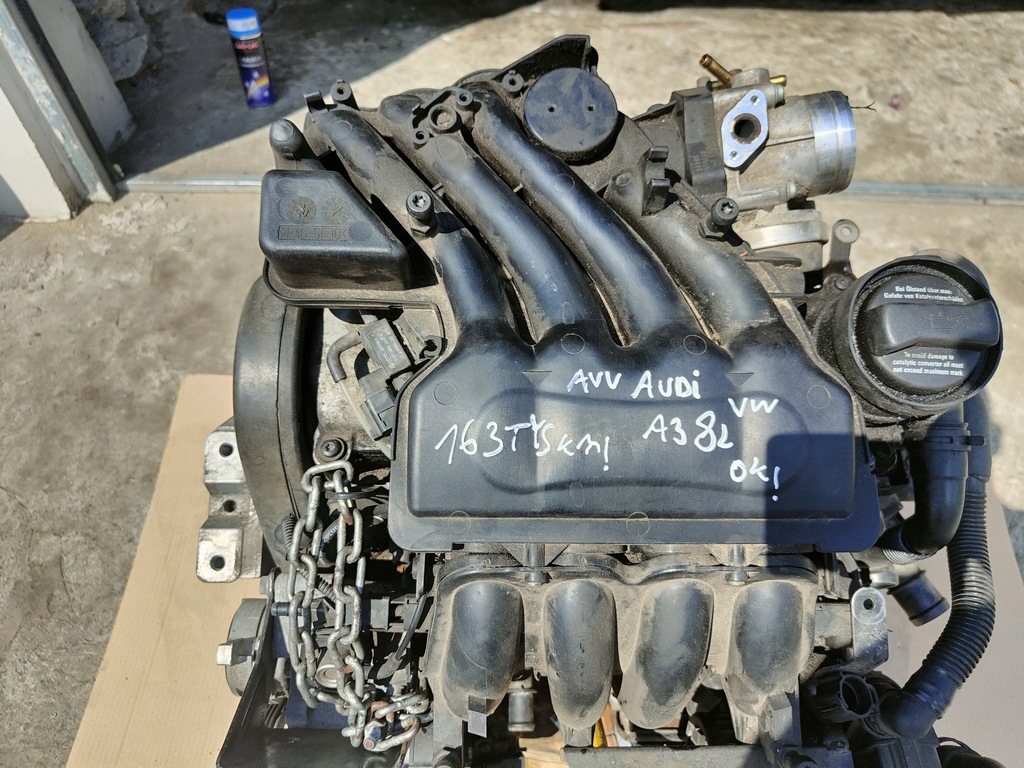 SILNIK KOMPLETNY 1.6 AVU BENZYNA AUDI A3 SEAT VW 12346503258