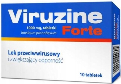 Viruzine Forte Lek przeciwwirusowy 1g 10 tabletek