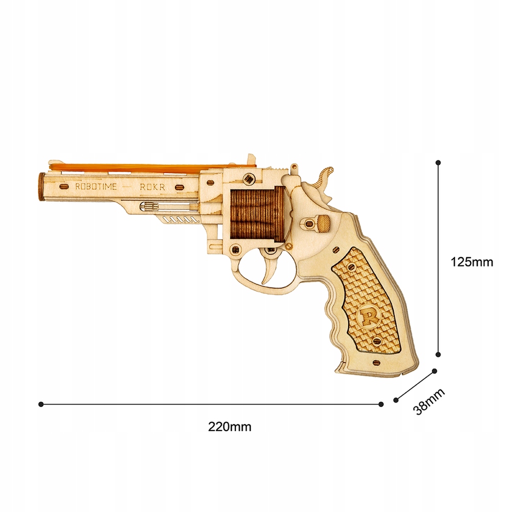 Купить Деревянный игрушечный пистолет ROBOTIME для сборки: отзывы, фото, характеристики в интерне-магазине Aredi.ru