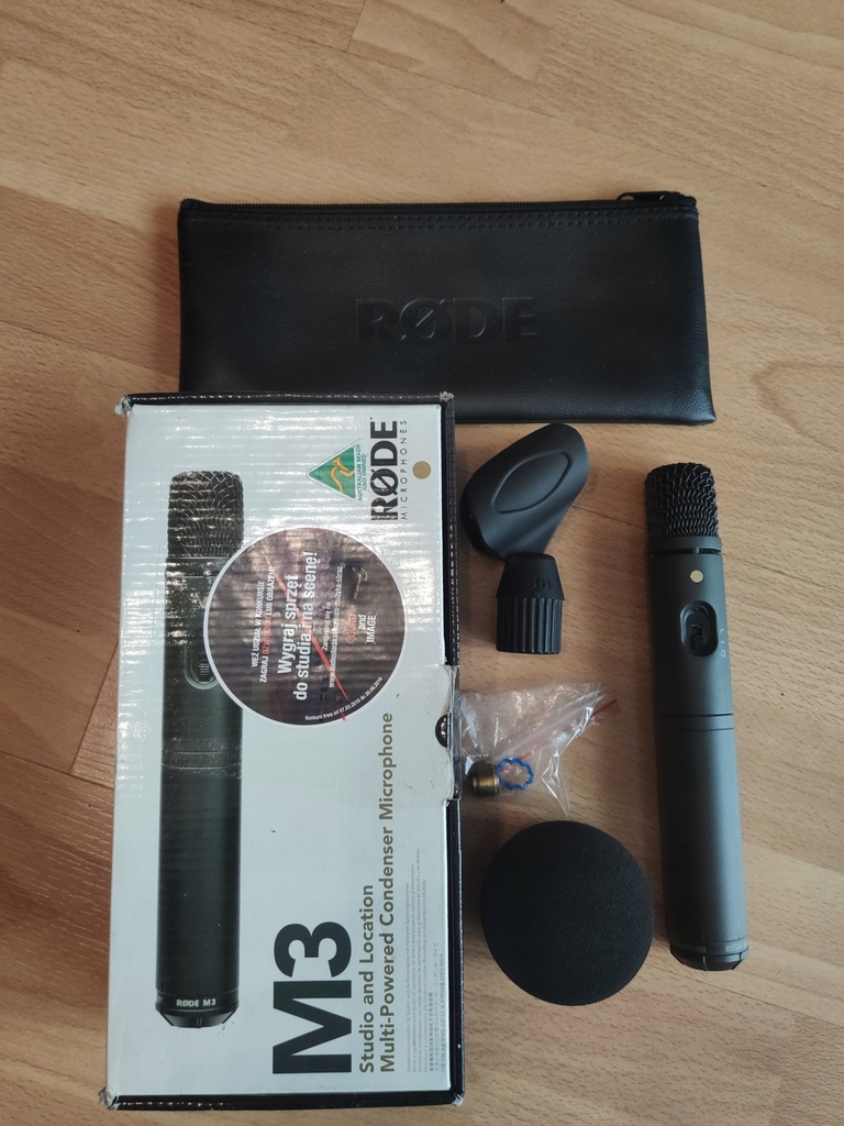 Mikrofon pojemnościowy Rode M3 JAK NOWY