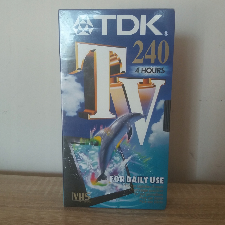 KASETA VIDEO VHS TDK E-240TVED NOWA W FOLII PRL