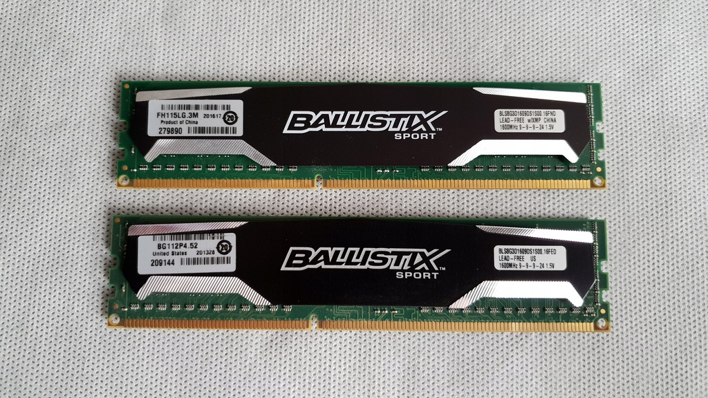 Crucial Ballistix Sport DDR3 16GB DUAL 1600MHz 9CL