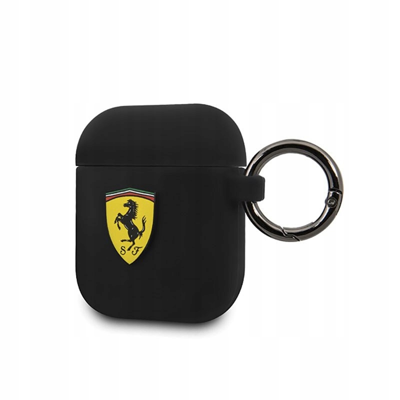 Ferrari Silicone - Etui AirPods 1/2 gen (czarny)