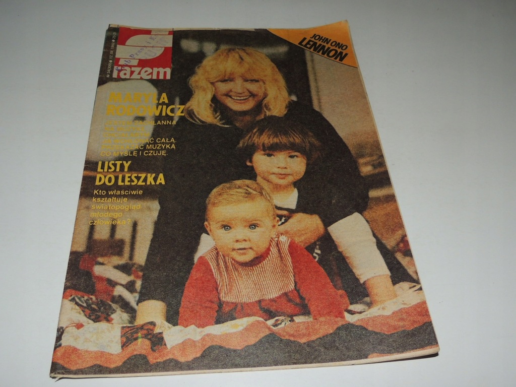 RAZEM 34/1982 John Lennon, Yoko Ono M Rodowicz