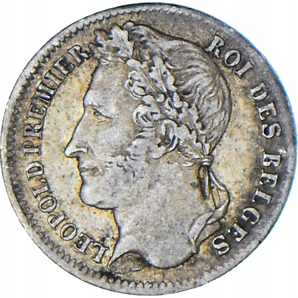 Moneta, Belgia, Leopold I, 1/4 Franc, 1834, Brusse