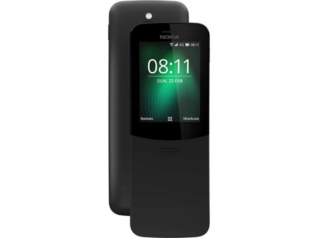 NOWY Telefon NOKIA 8110 4G BLACK DUAL Sim LTE WiFi