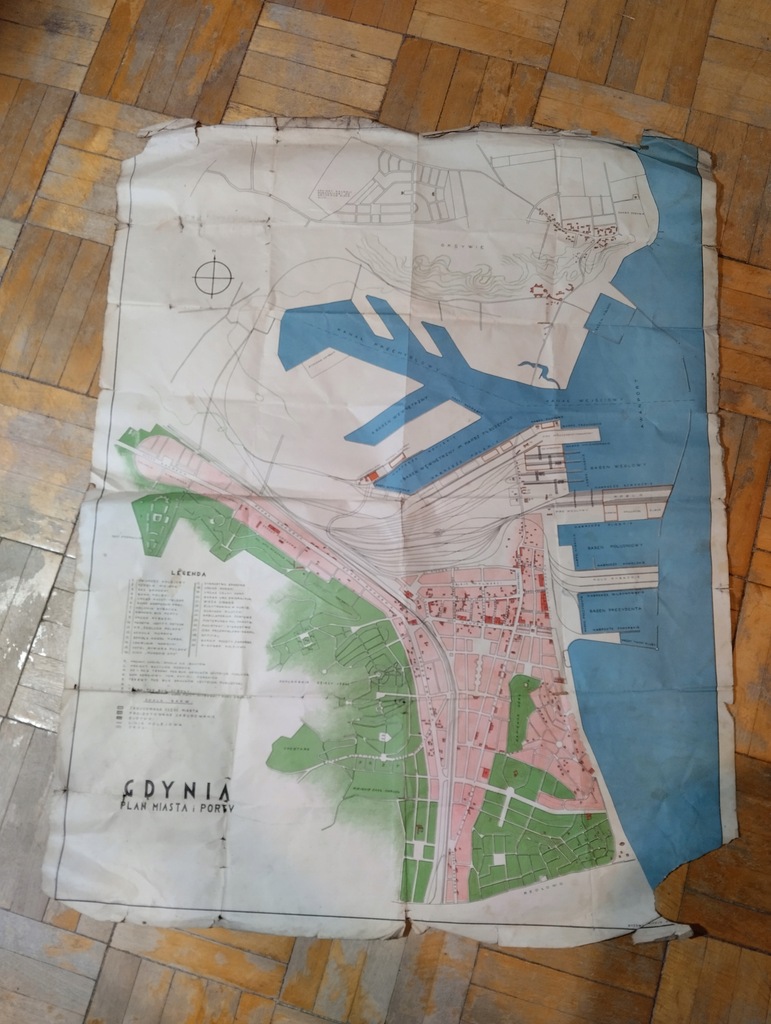 Gdynia plan miasta 1930 rok