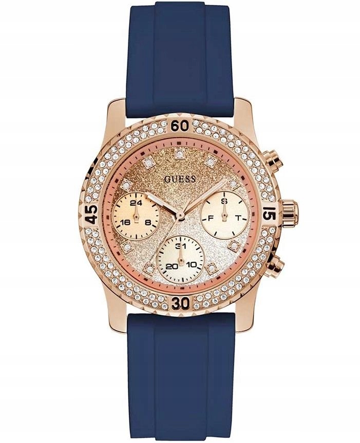 Zegarek Damski Guess W1098L6 MULTI DATA CYRKONIE