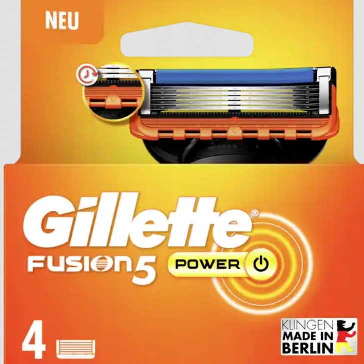 Gillette Fusion5 Power ostrza wkłady 4 szt.