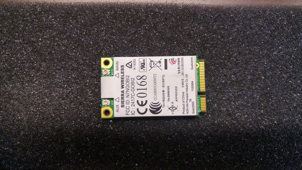 Купить Модемная карта PCIe 3G GOBI2000 Qualcomm, 100% работоспособность: отзывы, фото, характеристики в интерне-магазине Aredi.ru