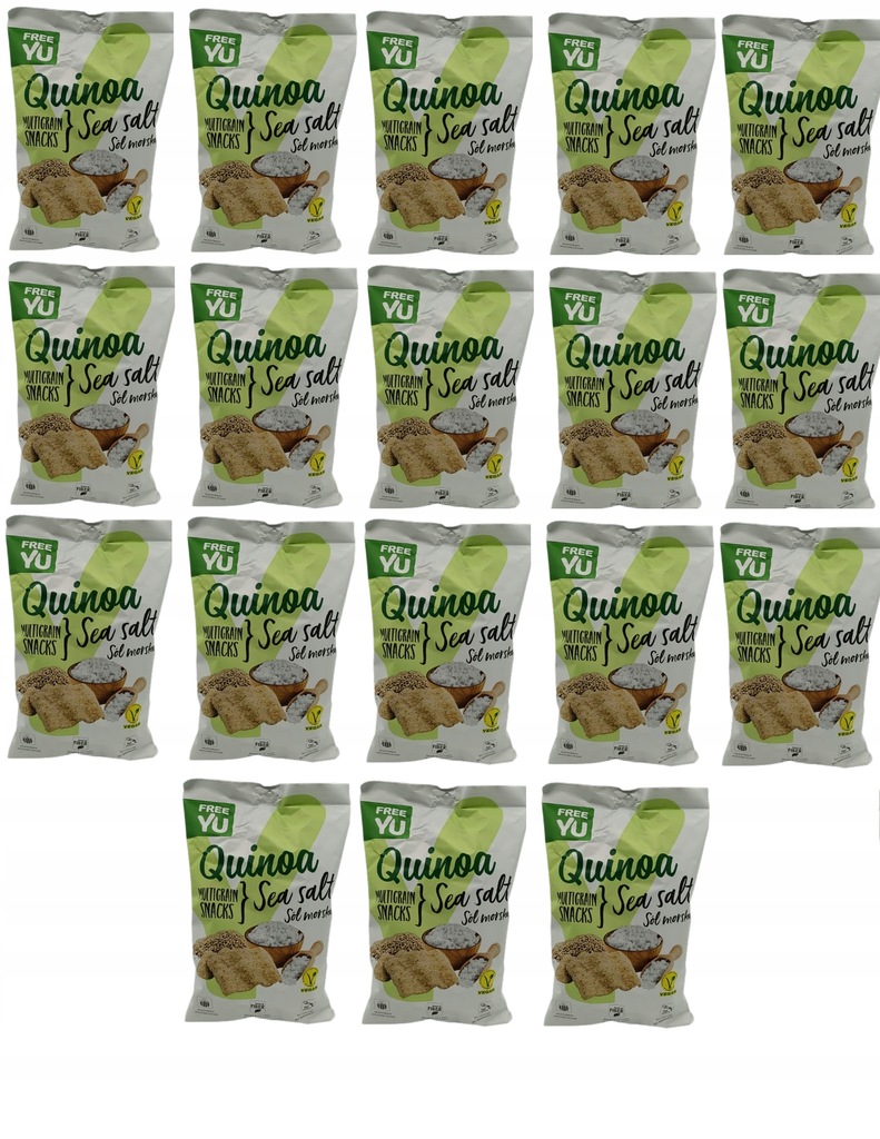 QUINOA Snacks z solą morską FREEYU 70g BIOLOGICO 12902491292