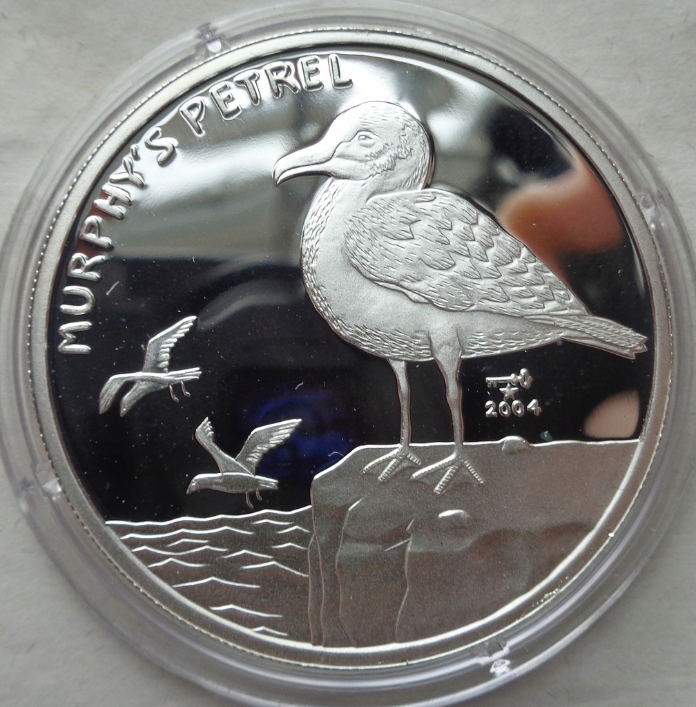 Kuba - 10 pesos - 2004 - Petrel - ptak / srebro