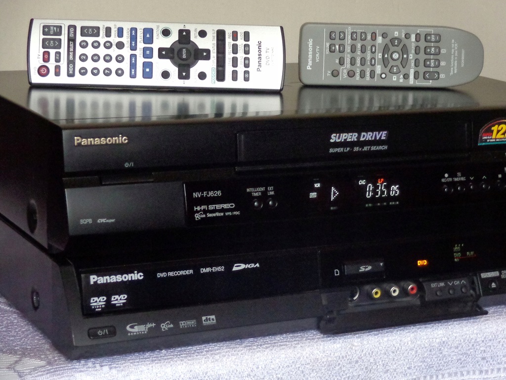 PANASONIC NAGR. DVD-HDD +VCR ~ Przegraj VHS na DVD - 7841553887